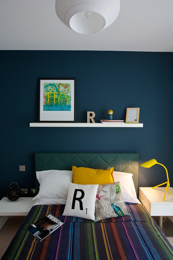 Photo of a scandi bedroom in Glasgow.