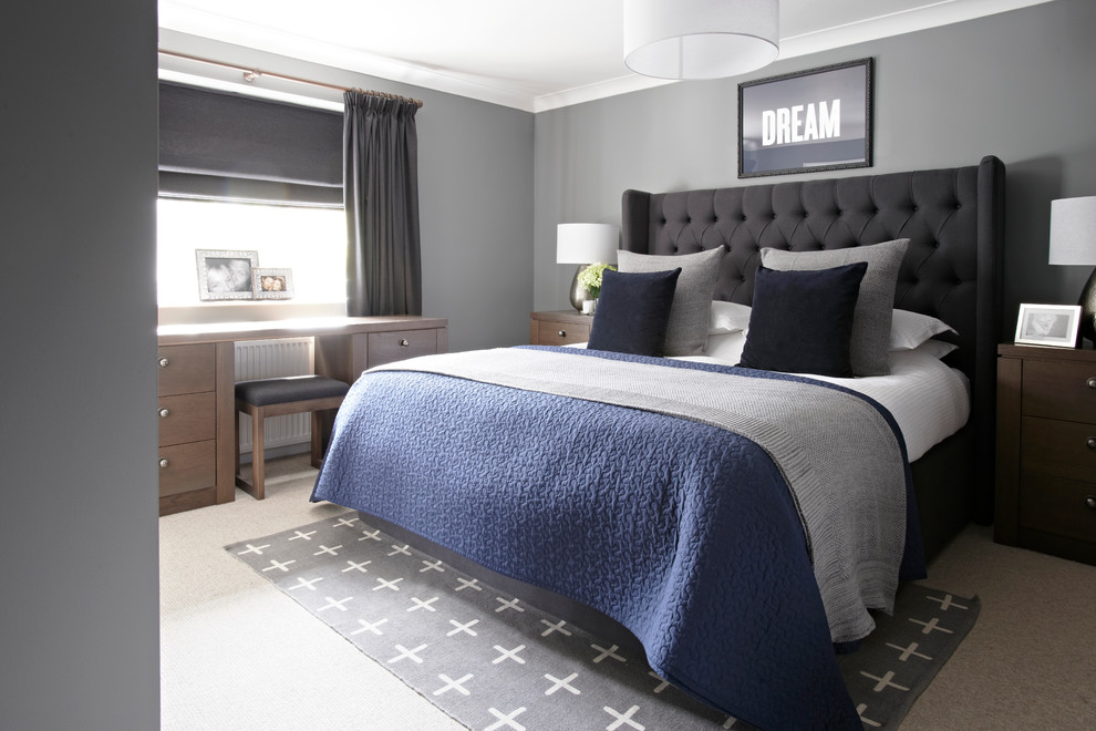 Example of a bedroom design in Buckinghamshire