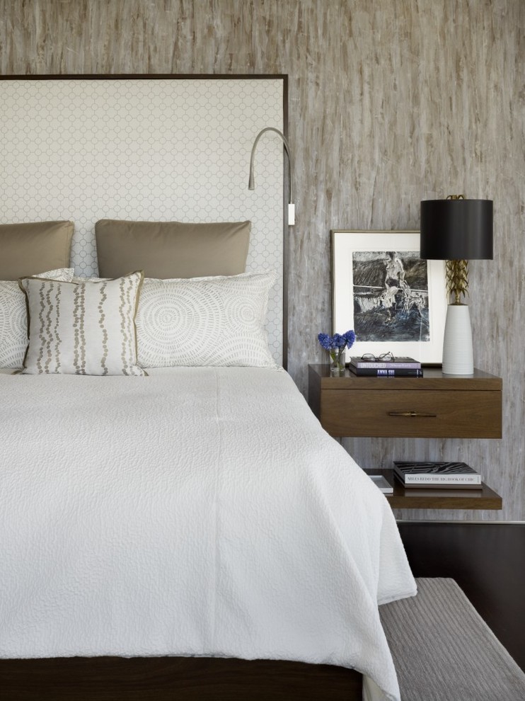 Trendy dark wood floor bedroom photo in San Francisco