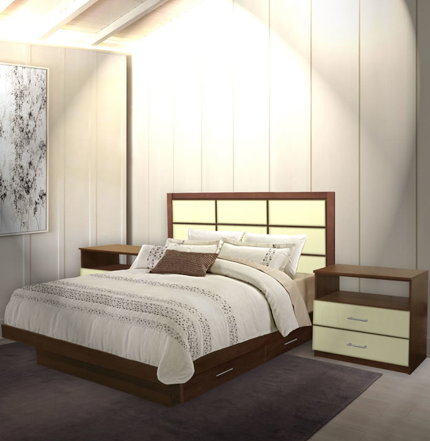 Cambridge Style Modern Bedroom Set With Storage Modern Bedroom