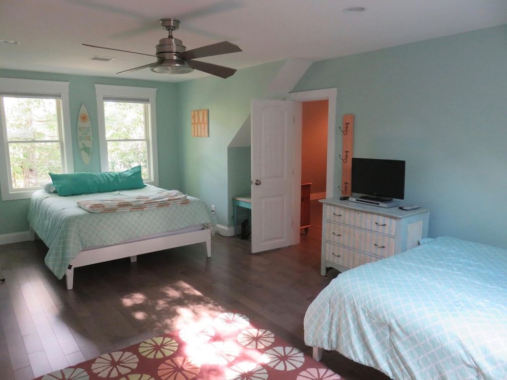 Photo of a coastal bedroom in Boston.