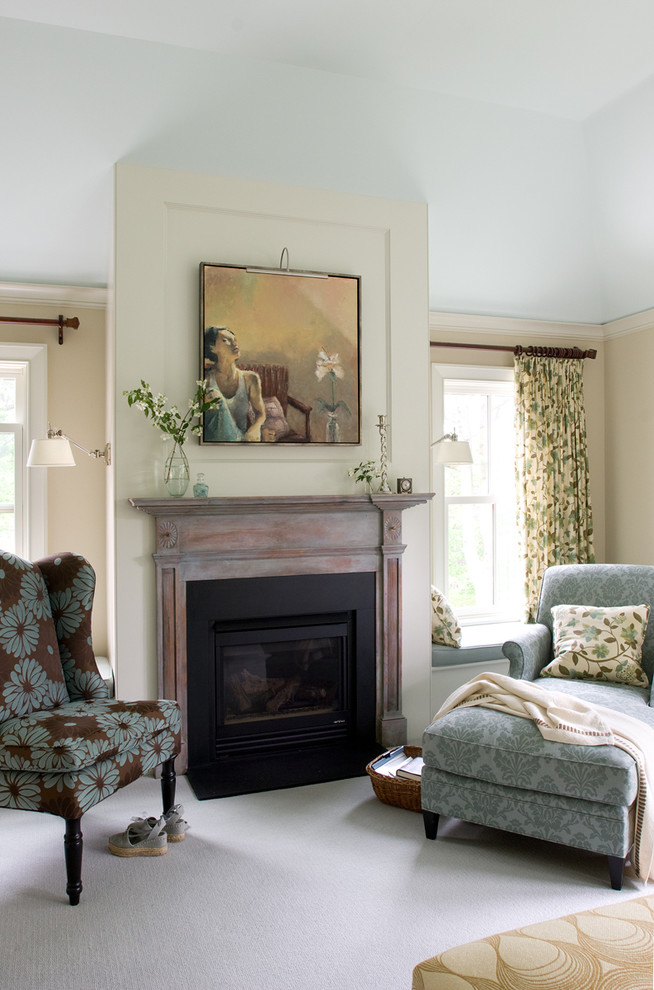 Inspiration for a timeless bedroom remodel in Portland Maine