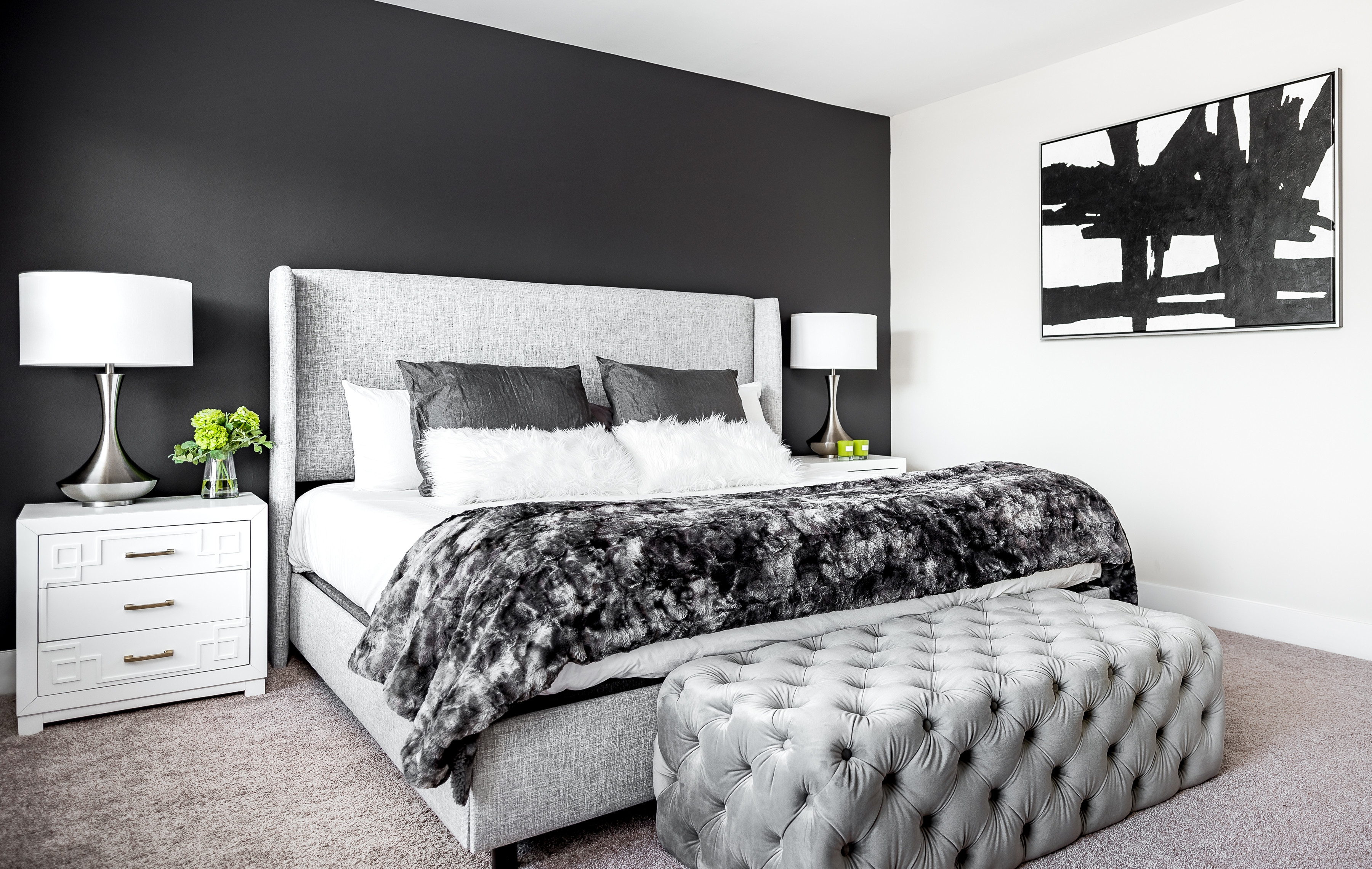 Ideas para dormitorios | Fotos de dormitorios grises y negros con paredes  negras - Septiembre 2022 | Houzz ES