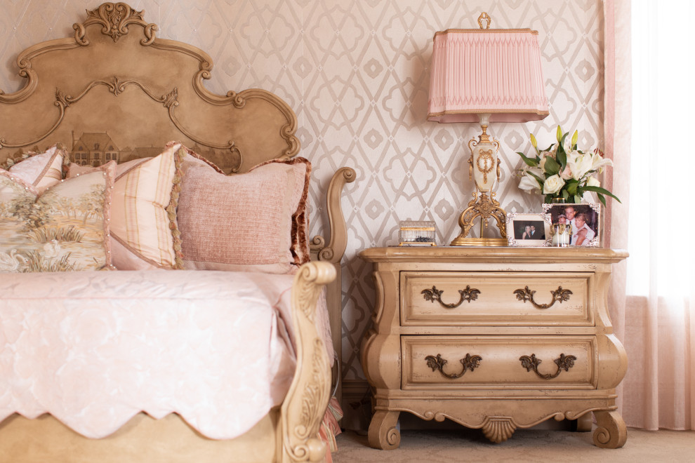 Inspiration for a french country bedroom remodel in Other