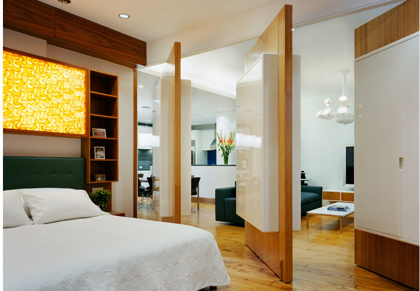 Photo of a modern bedroom in New York.