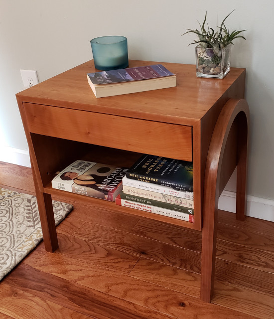 Cherry Nightstand/End Table Modern Bedroom Philadelphia by