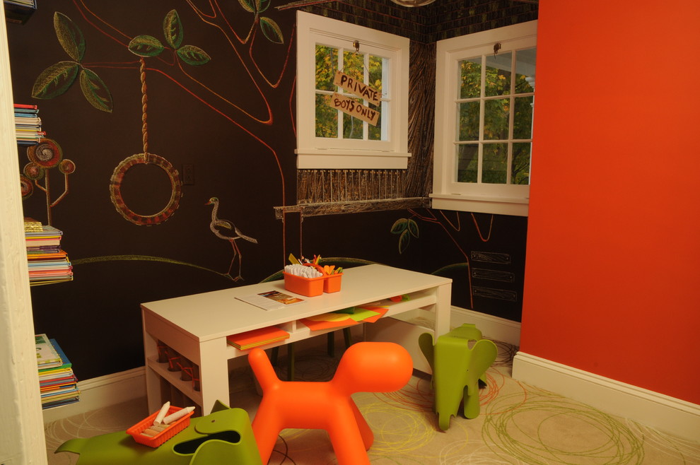 Inspiration for a transitional kids' room remodel in New York