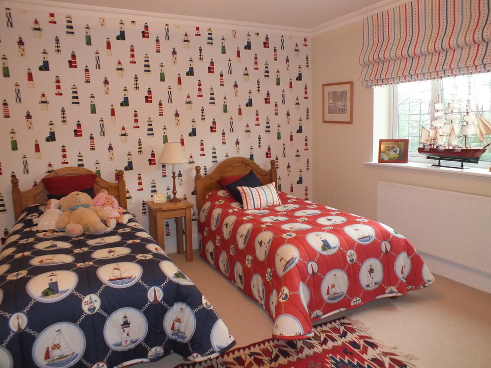 Photo of a nautical bedroom in Hampshire.