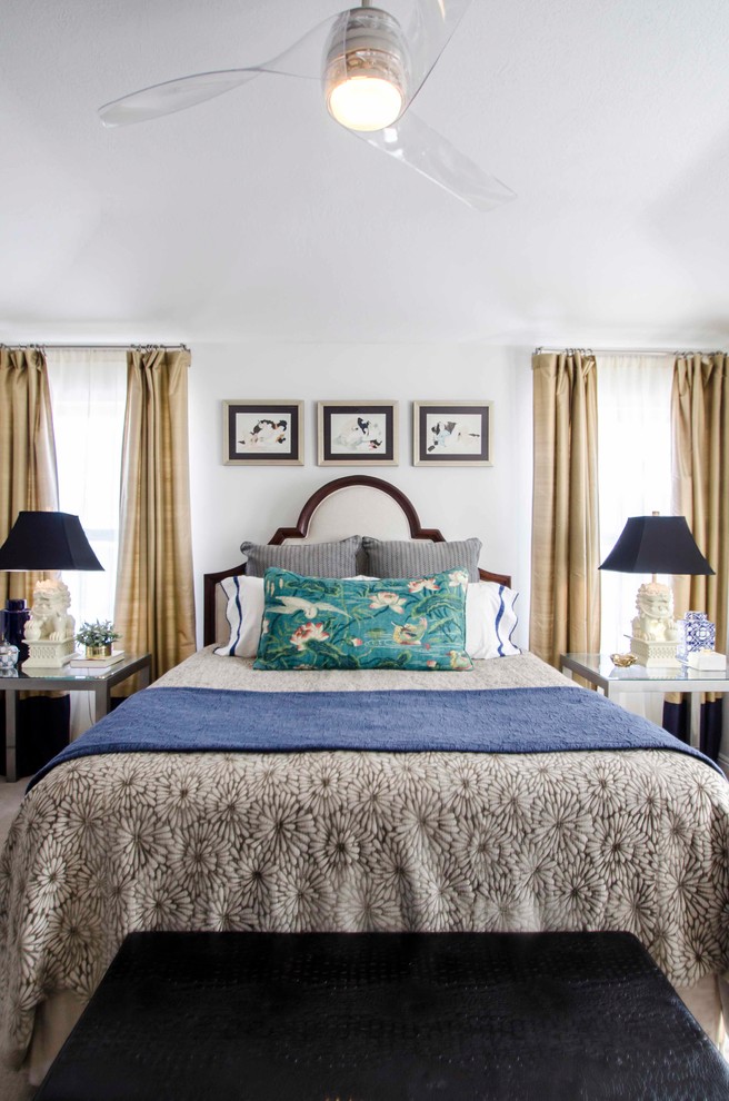 Inspiration for an eclectic master bedroom in Other.