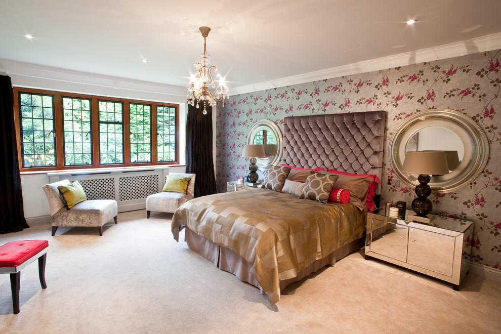 Trendy bedroom photo in Dorset