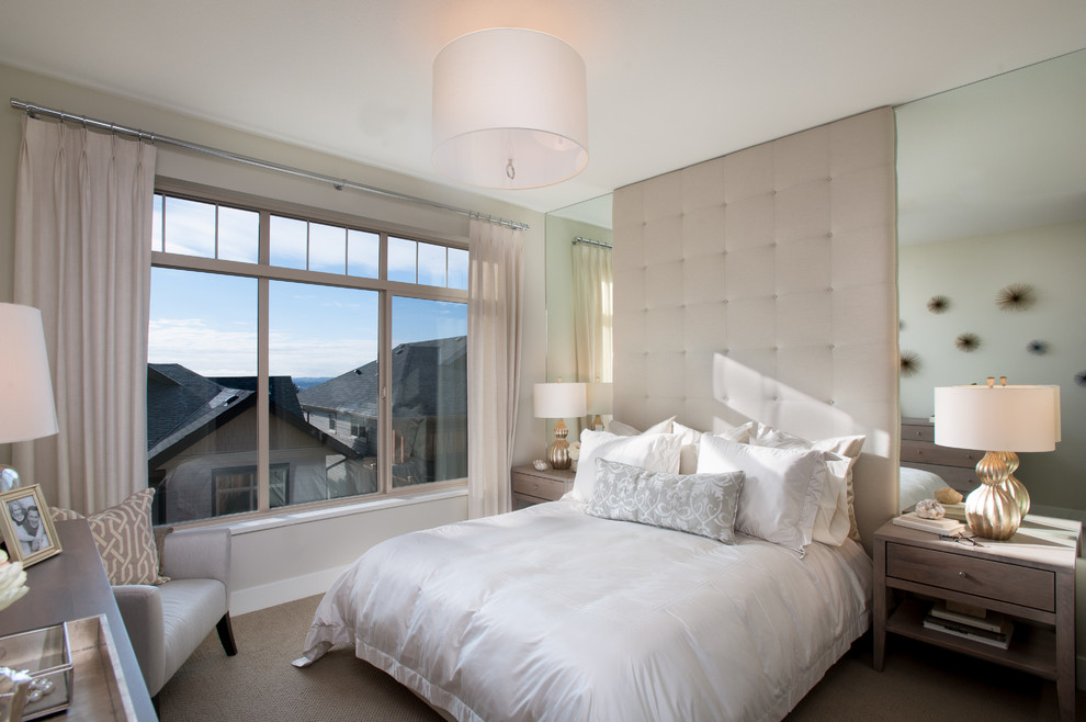 Design ideas for a contemporary bedroom in Vancouver.