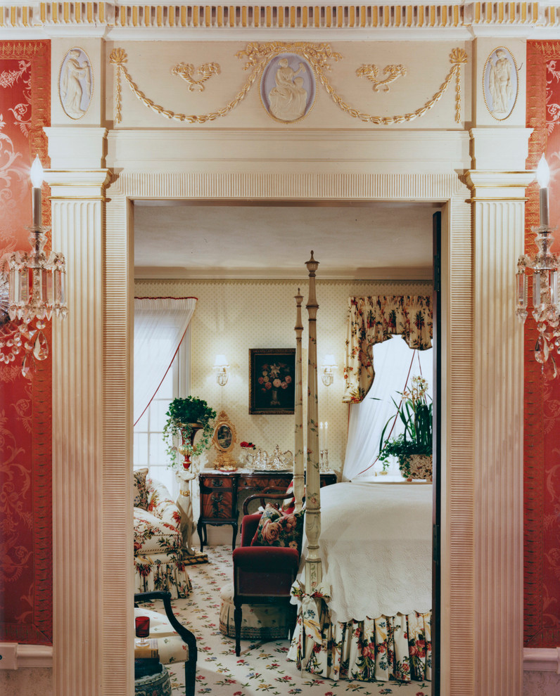 Inspiration for a victorian bedroom in Bridgeport.