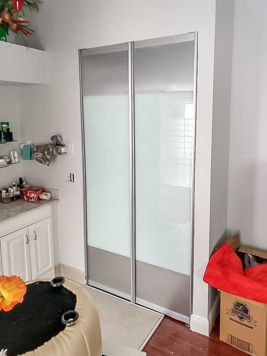 Mirror Closet Door Modern Houzz, How Much Does A Mirror Closet Door Cost
