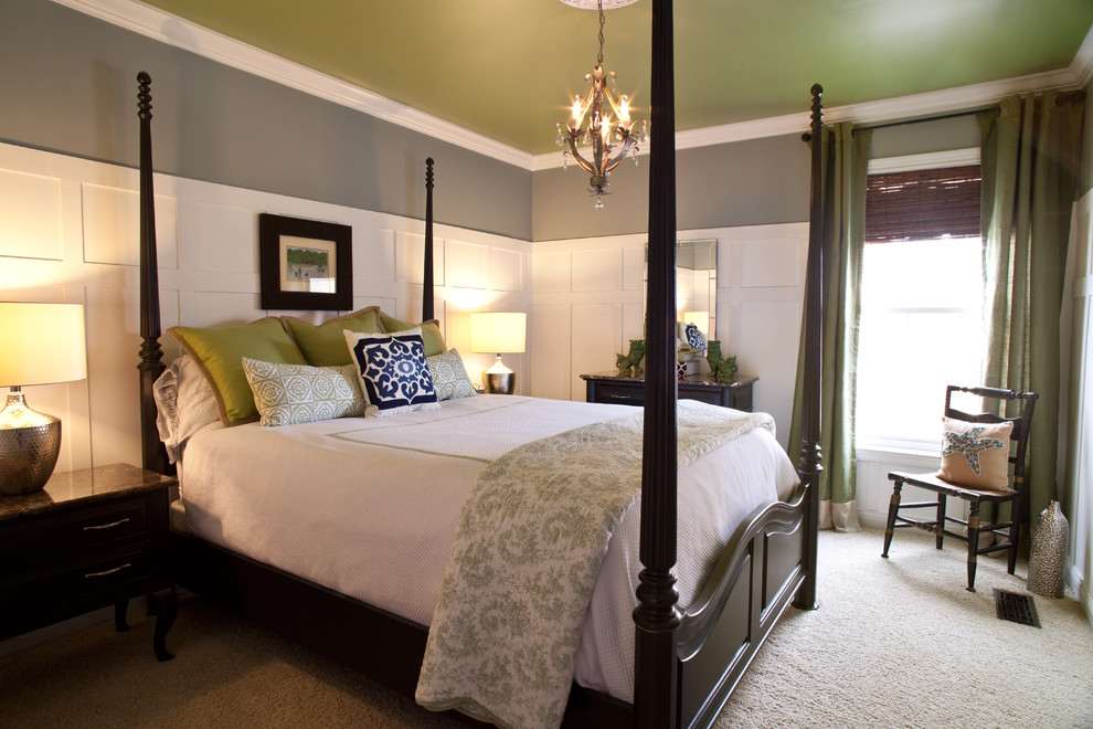Elegant bedroom photo in Dallas