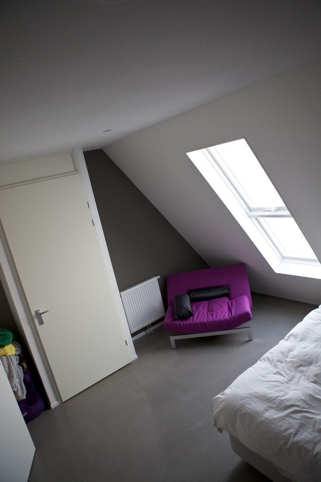 Inspiration for a contemporary bedroom in Amsterdam.