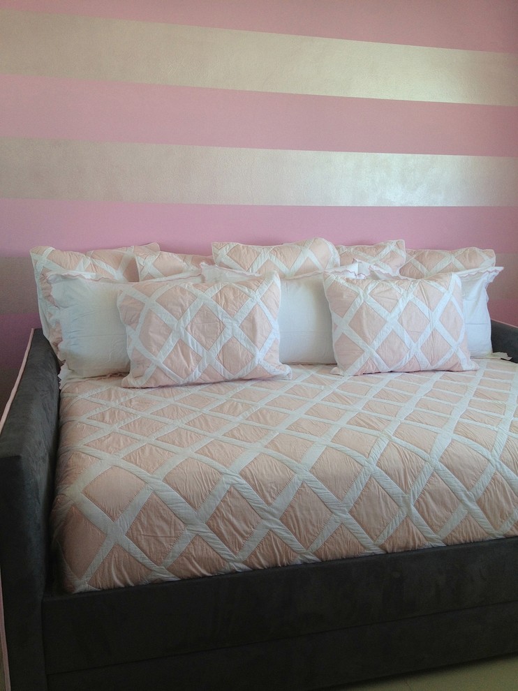 Idéer för små funkis sovrum, med rosa väggar