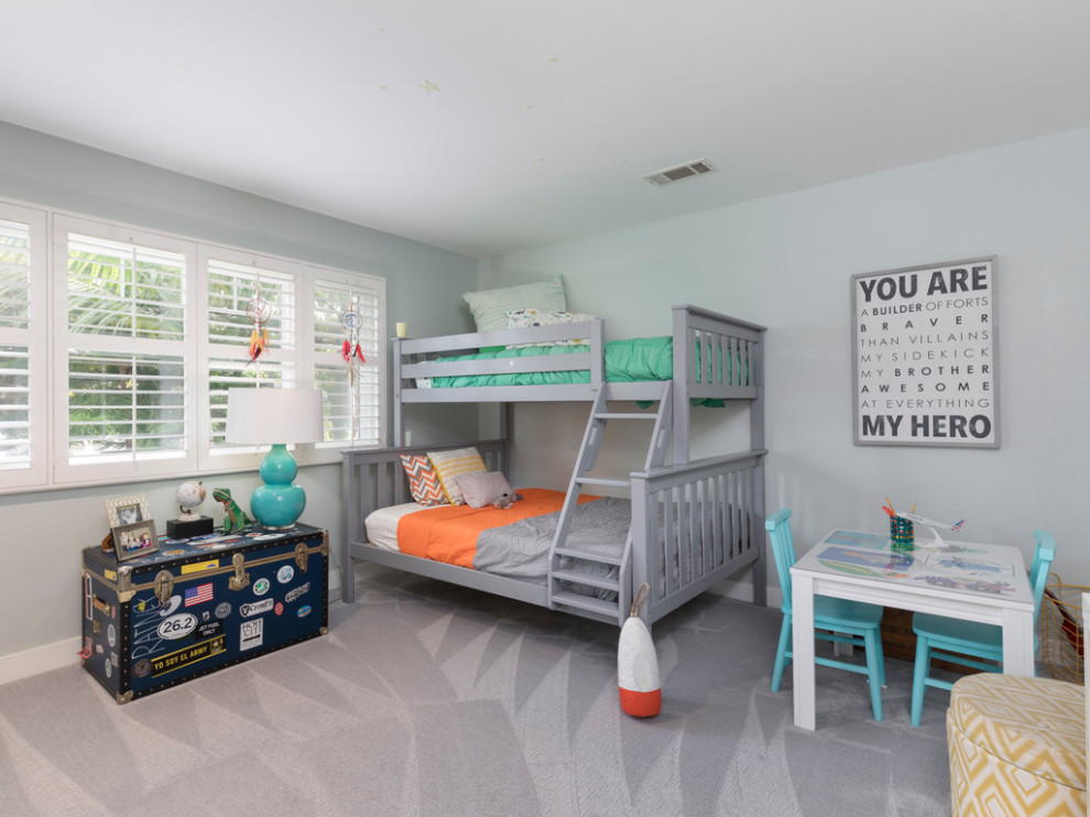 Contemporary Beach House Kids Room Beach Style Bedroom Los