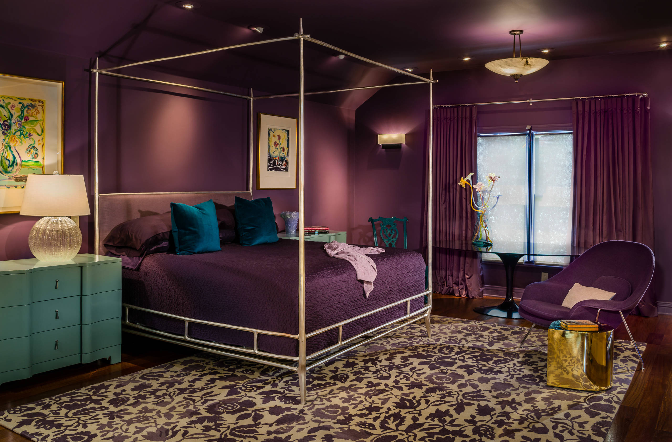 Purple And Gold Bedroom Decorating Ideas Shelly Lighting