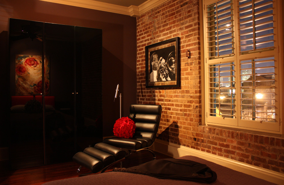Trendy bedroom photo in New Orleans