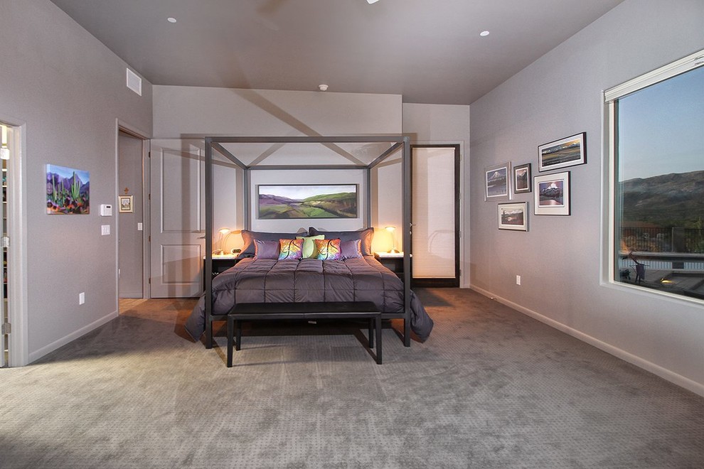 Contemporary Custom Home Master Bedroom Contemporary Bedroom