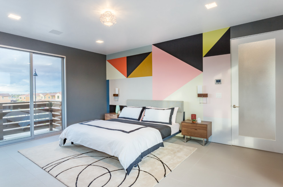 Bedroom - contemporary bedroom idea in DC Metro