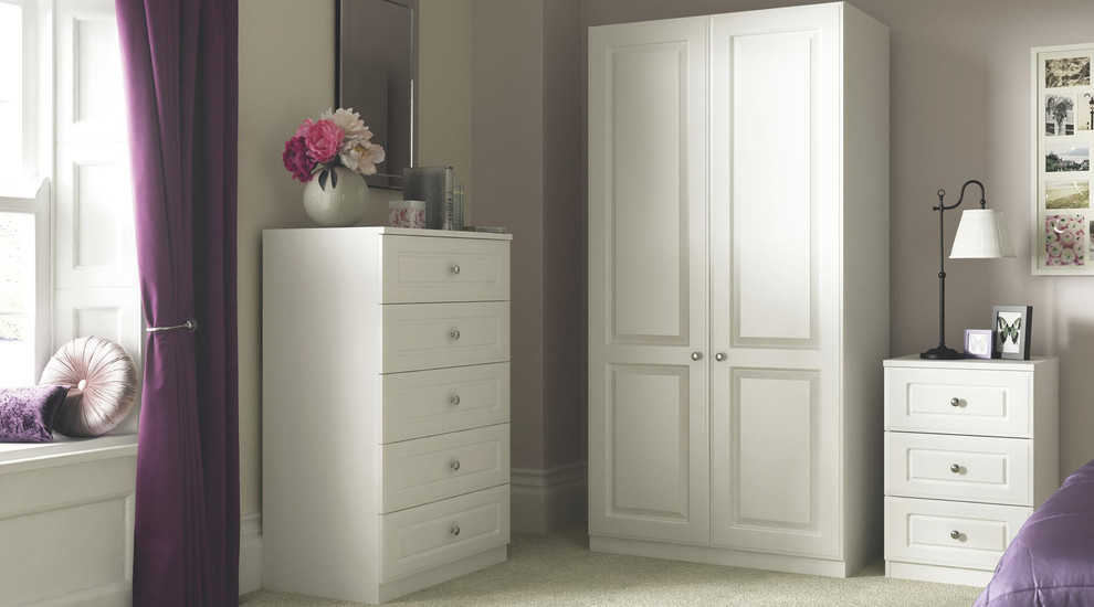 Contemporary White Shaker Style Bedroom Furniture Modern