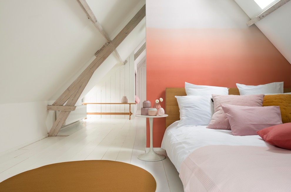 Inspiration for a scandinavian bedroom remodel in Buckinghamshire