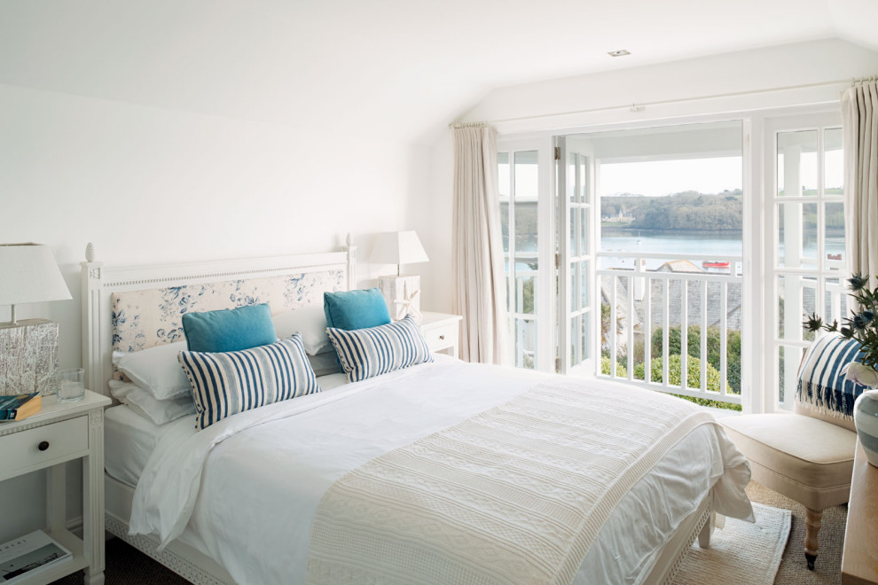 Cornish Beach House Master Bedroom Beach Style Bedroom