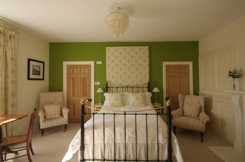 Bedroom - country bedroom idea in Gloucestershire