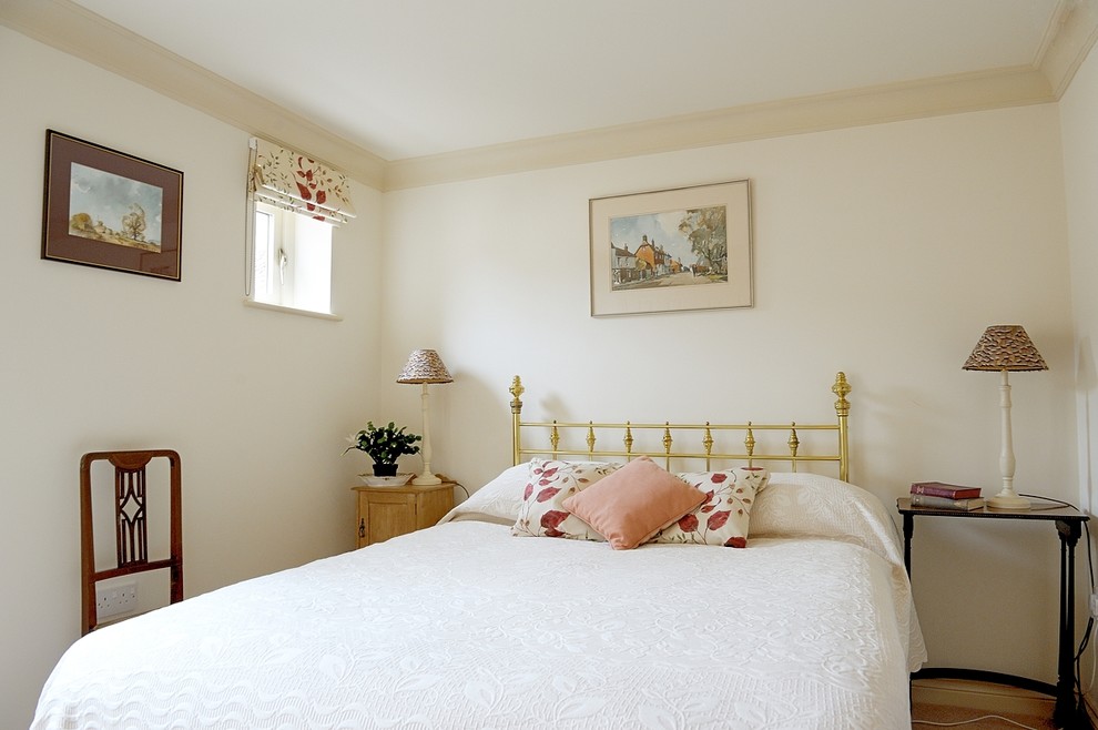 Design ideas for a contemporary bedroom in Gloucestershire.