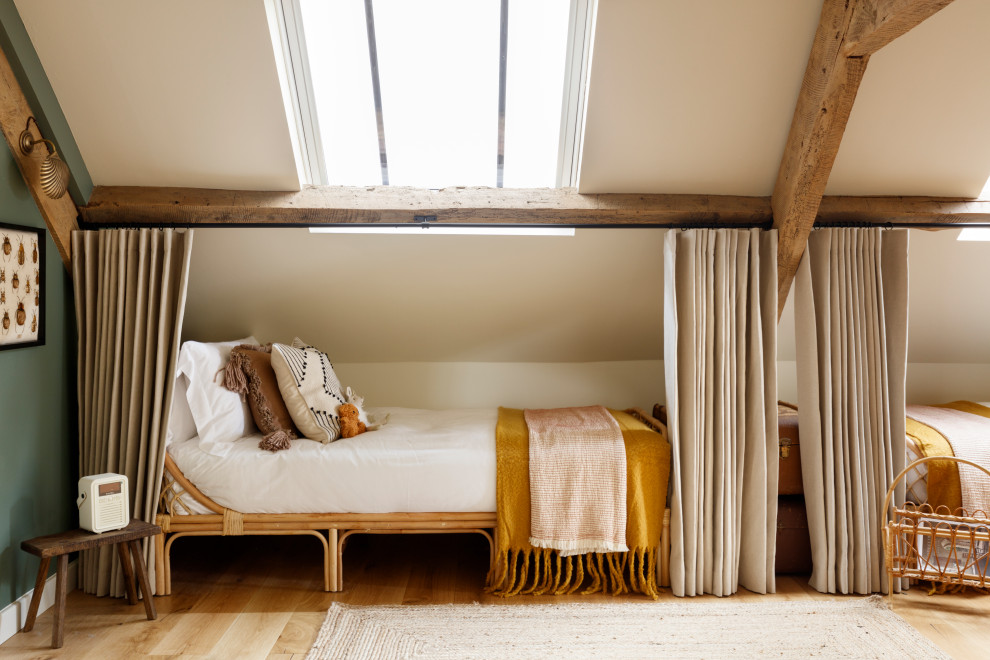 Inspiration for a cottage bedroom remodel in London