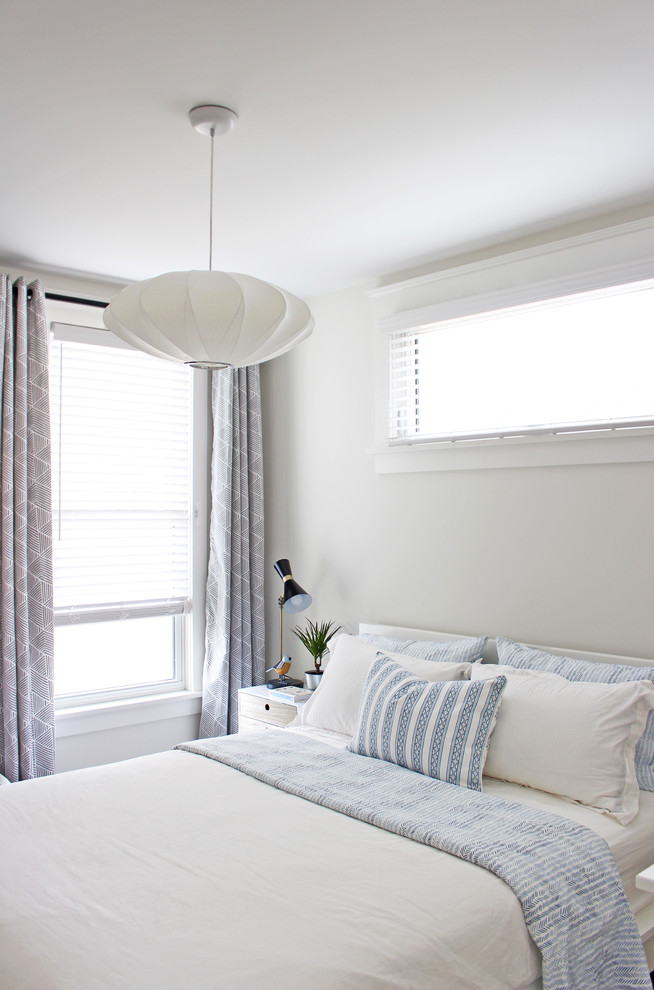 Example of a danish bedroom design in Toronto