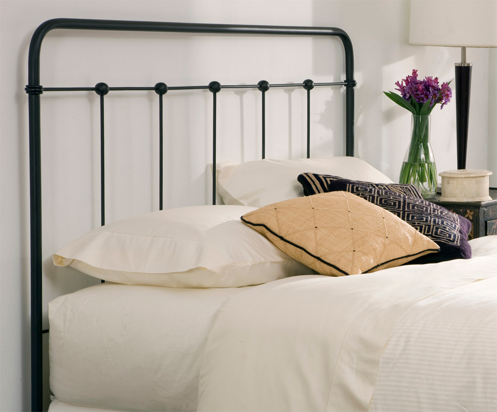 Cottage Iron Bed Wrought Contemporary Bedroom New York by