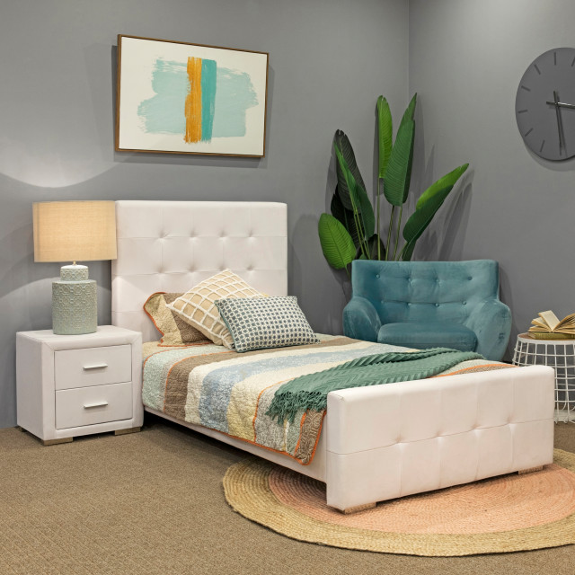 Courtney Single Bed Contemporary Bedroom Sydney by By Dezign