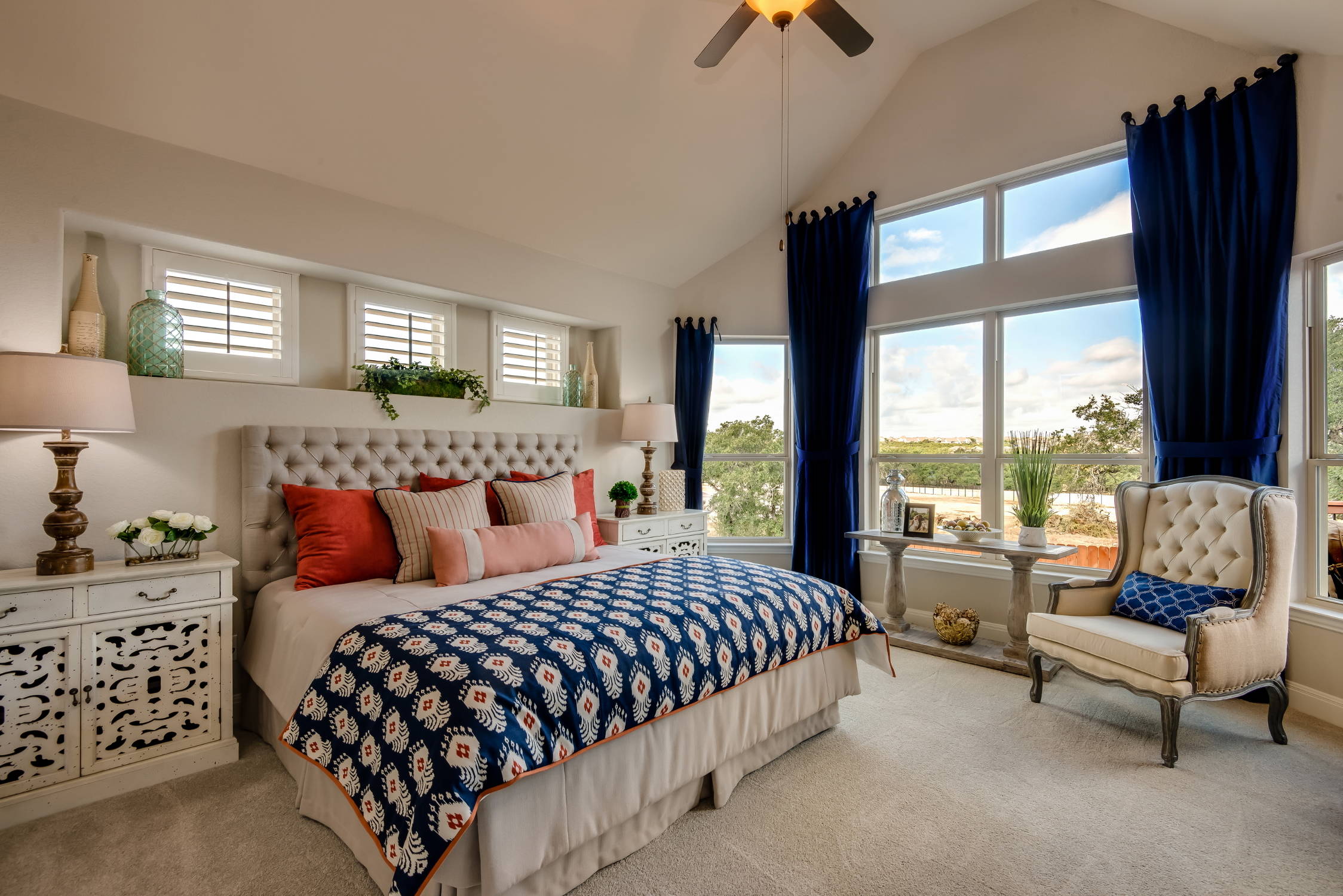 Nice teal and coral bedroom ideas Blue And Coral Bedroom Ideas Photos Houzz