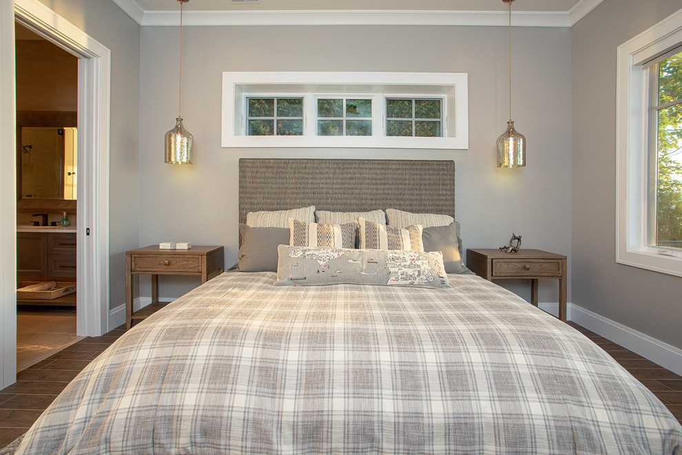 This is an example of a coastal bedroom in Other.