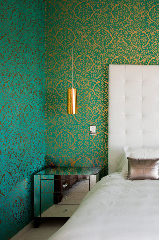 Design ideas for a contemporary bedroom in San Francisco.