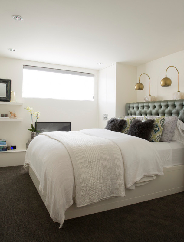 Transitional bedroom photo in Portland