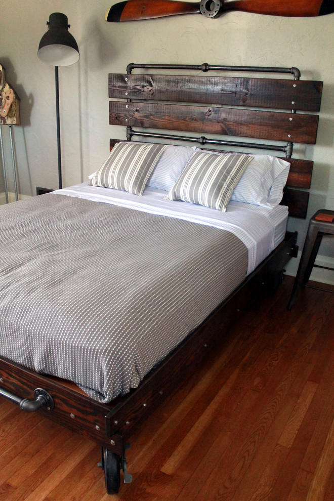 Custom bed frames with reclaimed wood Craftsman Bedroom Columbus