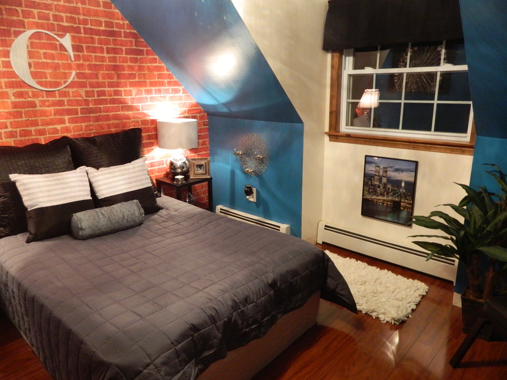 Trendy bedroom photo in Atlanta