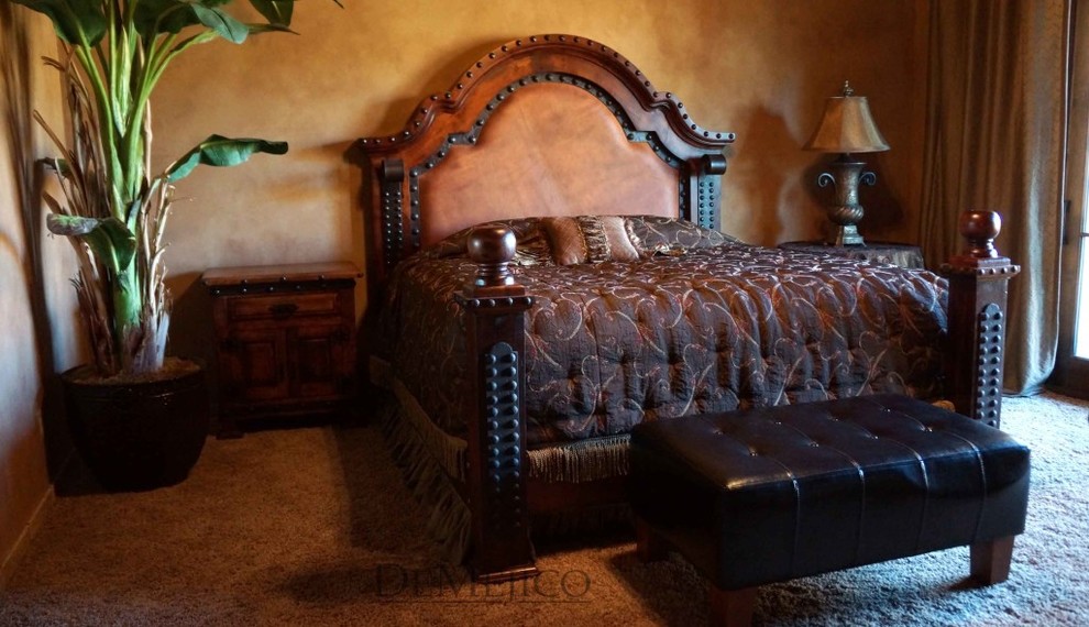 Inspiration for a large mediterranean bedroom in Los Angeles.