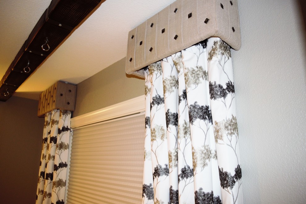 Custommade drapery panels Transitional Bedroom Denver by A