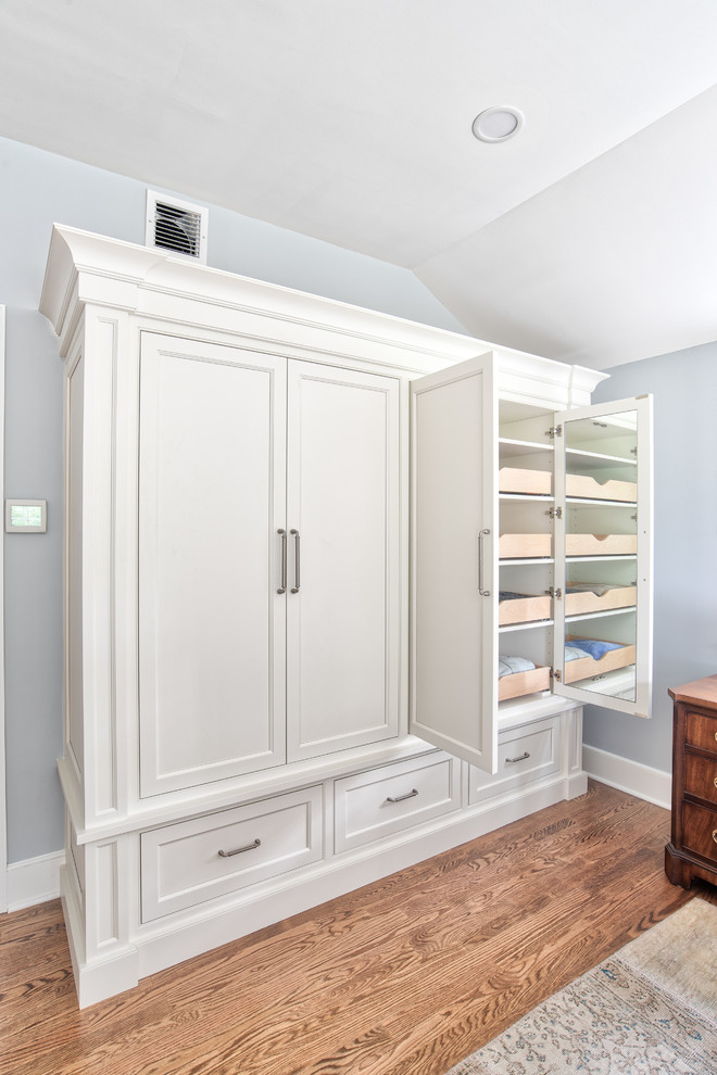 Custom Master Bedroom Armoire with Roll Outs Traditional Bedroom