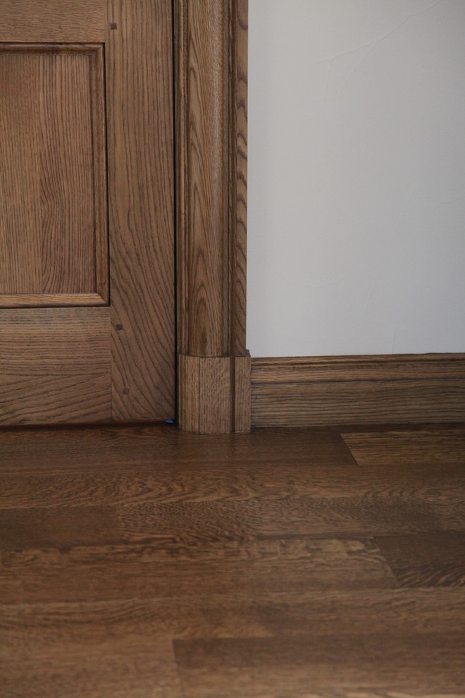 Custom Millwork featuring Salvaged Antique Oak, Inspired by French ...