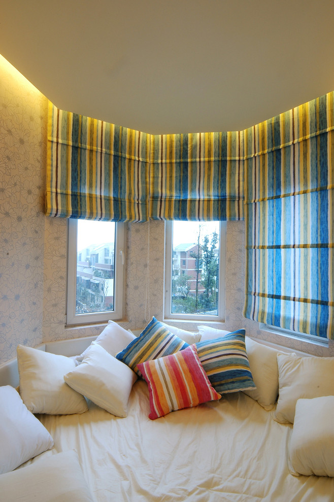 Custom Roman Shades / Roman Blinds Modern Bedroom Newark by