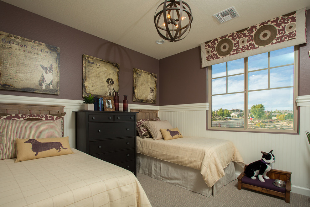 Transitional bedroom photo in Phoenix