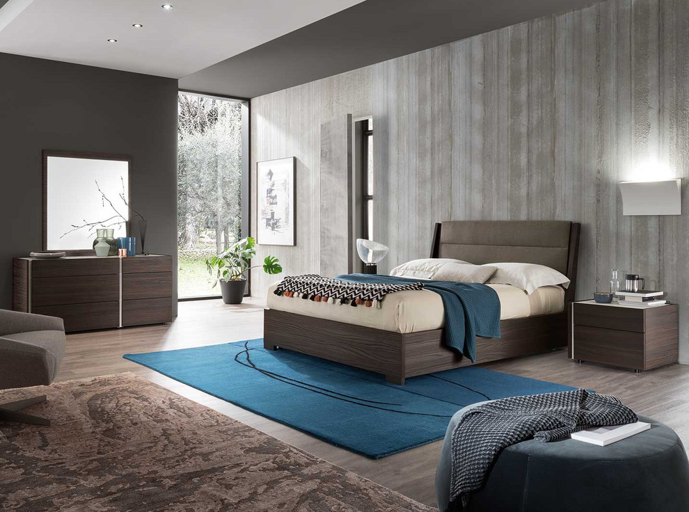 DadoDice Dark Oak Italian Bedroom by ALF MIG Furniture Modern Bedroom New York by MIG
