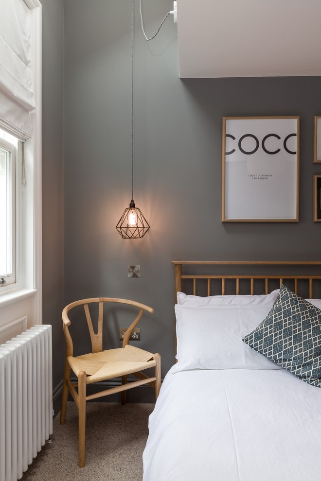 Design ideas for a scandi bedroom in London.