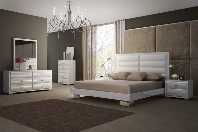 Daniella Contemporary 5 PC Bedroom Set - Modern - Bedroom - New York ...