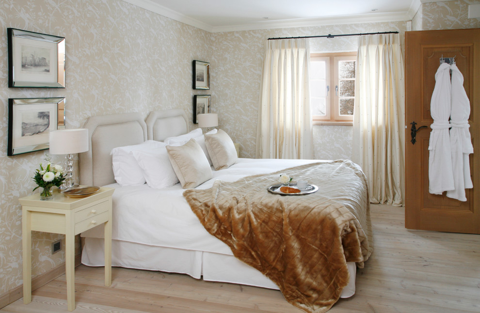 Rustic bedroom in London.